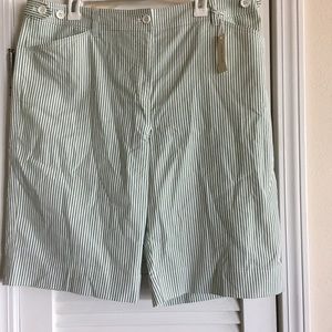 Jones New York Sports Stretch Striped Shorts-16